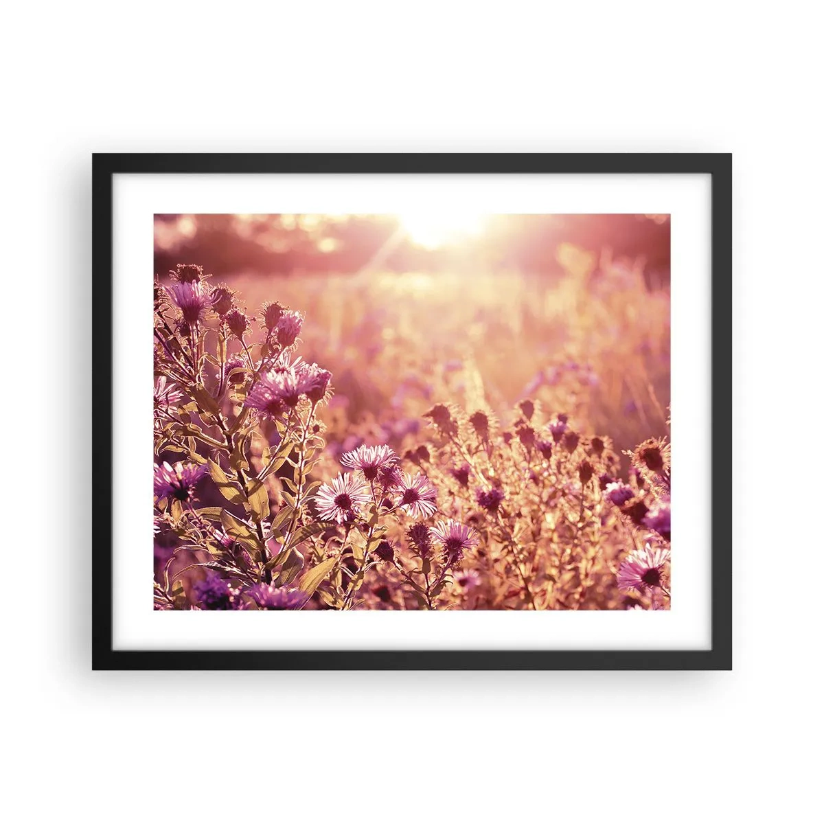 Poster in cornice nera - Prima della fine dell'estate - 50x40 cm