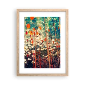 Poster in cornice rovere chiaro - La vita segreta delle foglie - 30x40 cm