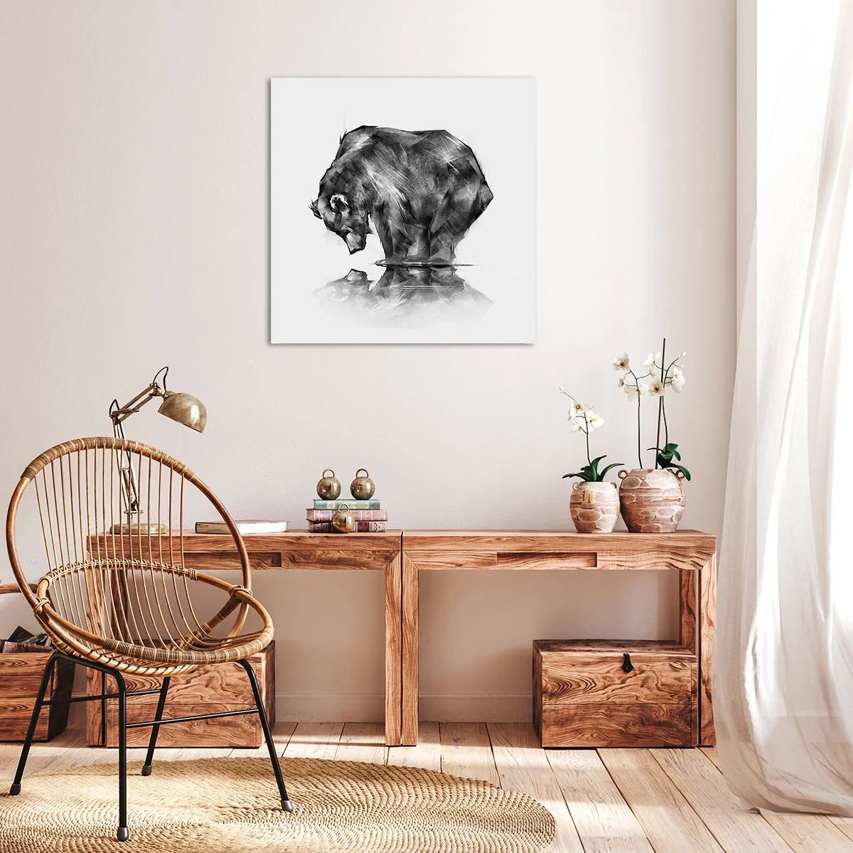 Quadro su tela - Stampe su Tela - Fa piacere vedere chi ci è caro - 40x40 cm