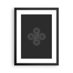 Poster in cornice nera - Nello spirito celtico - 30x40 cm