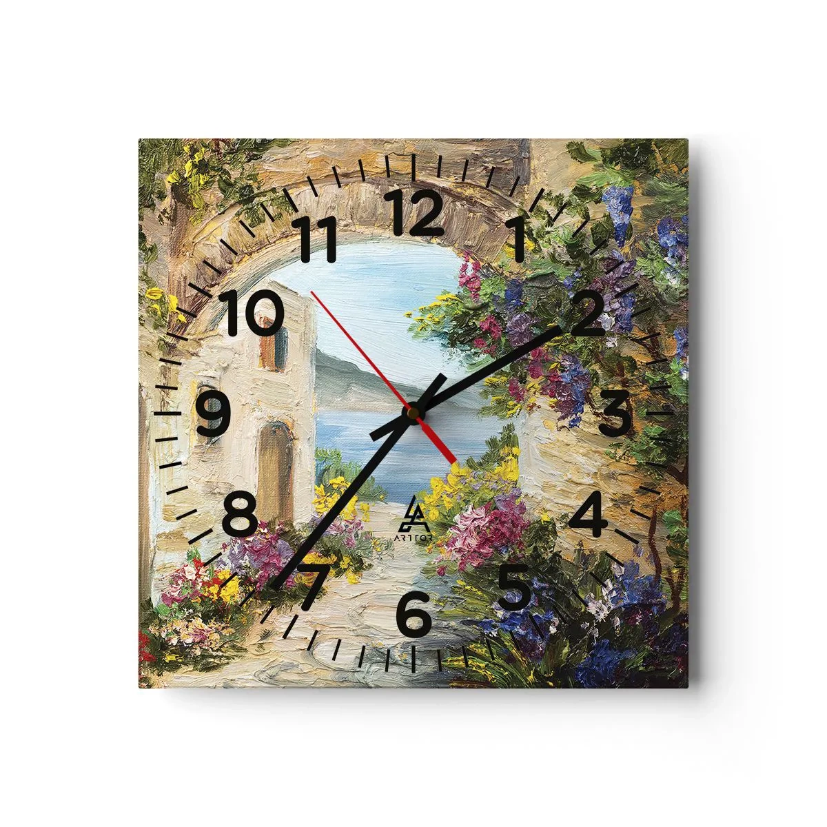 Orologio da parete - Orologio in Vetro - La bellezza della provincia costiera - 30x30 cm