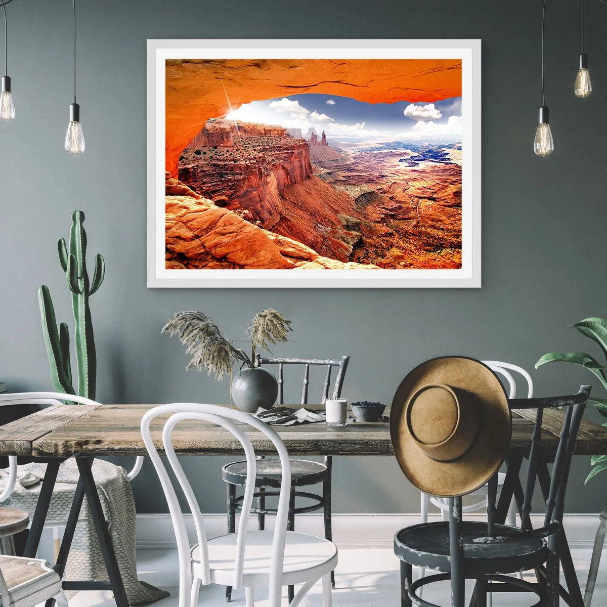 Poster in cornice bianca - Scolpiti dalla natura - 91x61 cm