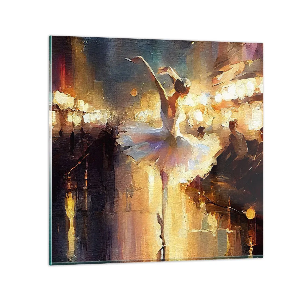 Quadro su vetro - Miracolo nella strada - 60x60 cm