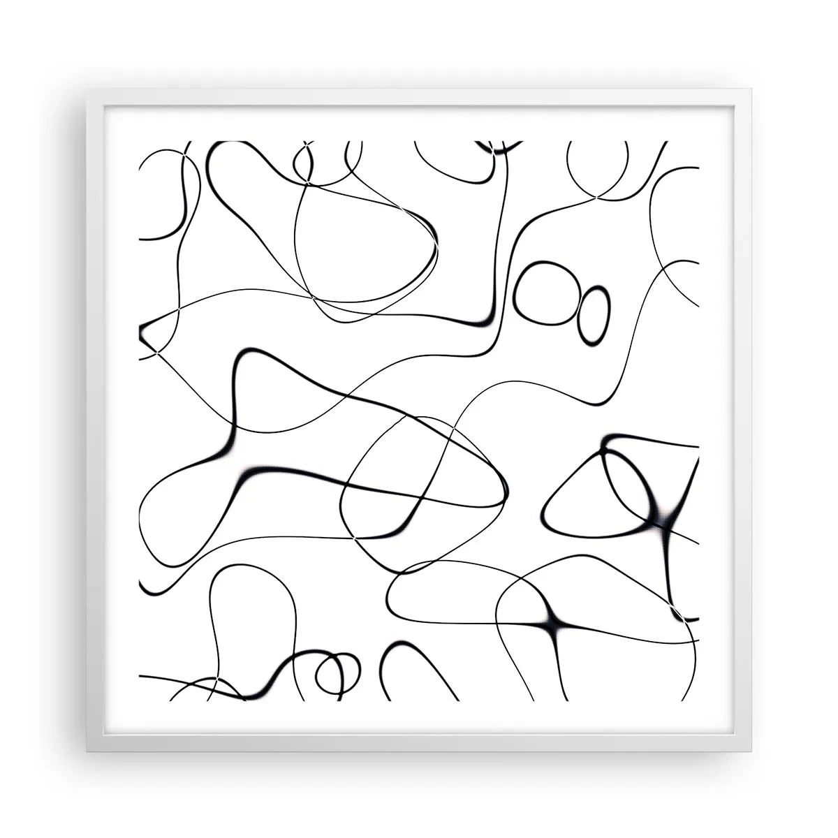 Poster in cornice bianca - Strade della vita, eventi del destino - 60x60 cm