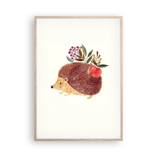 Poster in cornice rovere chiaro - E mi vuoi già bene - 70x100 cm