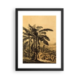 Poster in cornice nera - Nel clima coloniale - 30x40 cm