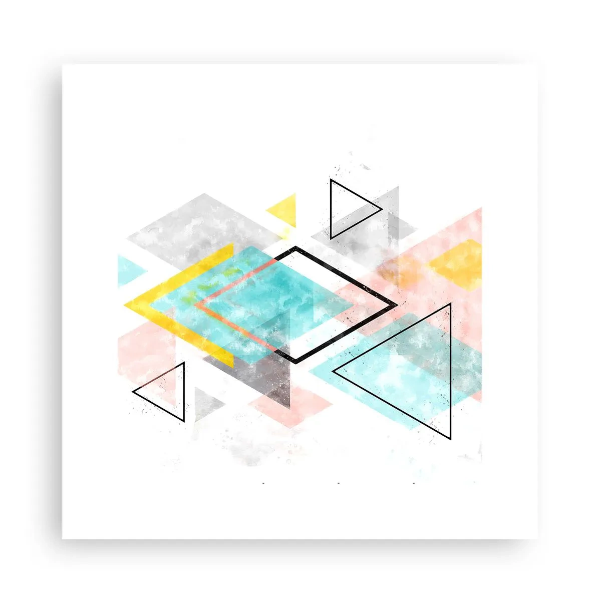 Poster - Gioco geometrico - 30x30 cm