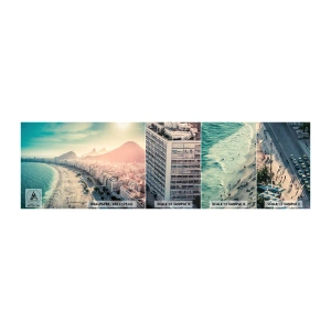 Campione Di Fotomurale Standard Eco - Vacanze senza fine a Rio - Costa, Rio de Janeiro, Spiaggia - 100x30 cm