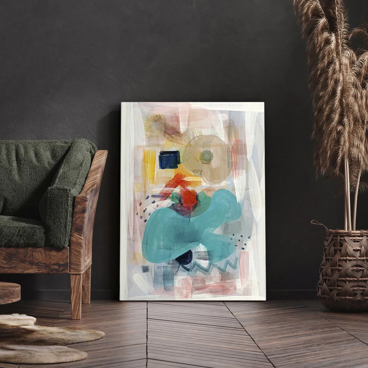 Quadro su tela - Stampe su Tela - Il gioco dei colori - 65x120 cm