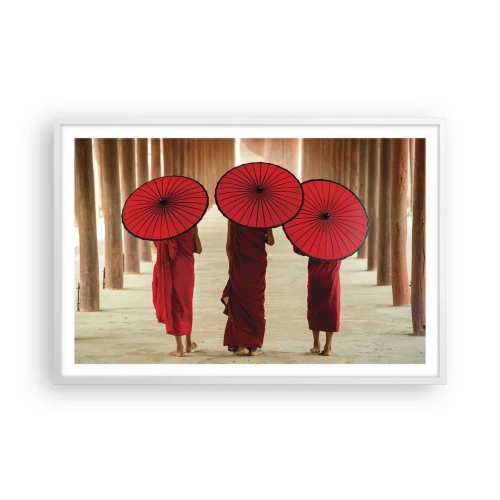 Poster in cornice bianca - In cammino verso la Terra Pura - 91x61 cm
