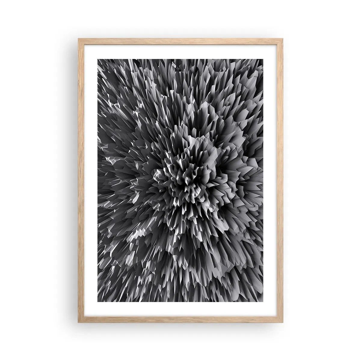 Poster in cornice rovere chiaro - Spigolosità massima - 50x70 cm
