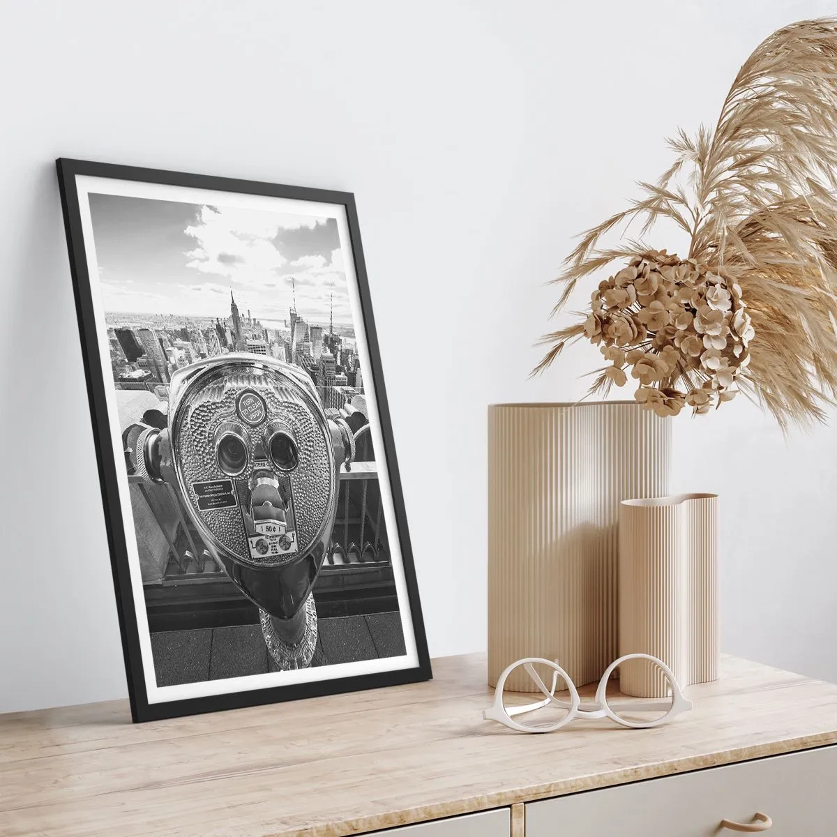 Poster in cornice nera - Il centro del mondo - 40x50 cm