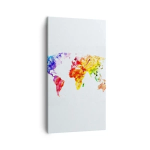 Quadro su tela - Stampe su Tela - Tutti i colori del mondo - 45x80 cm
