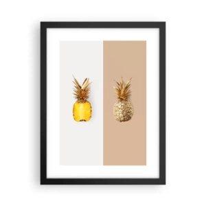 Poster in cornice nera - Ananas per due - 30x40 cm