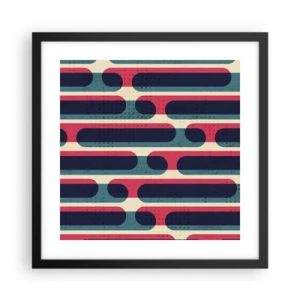 Poster in cornice nera - Avanti fino in fondo - 40x40 cm