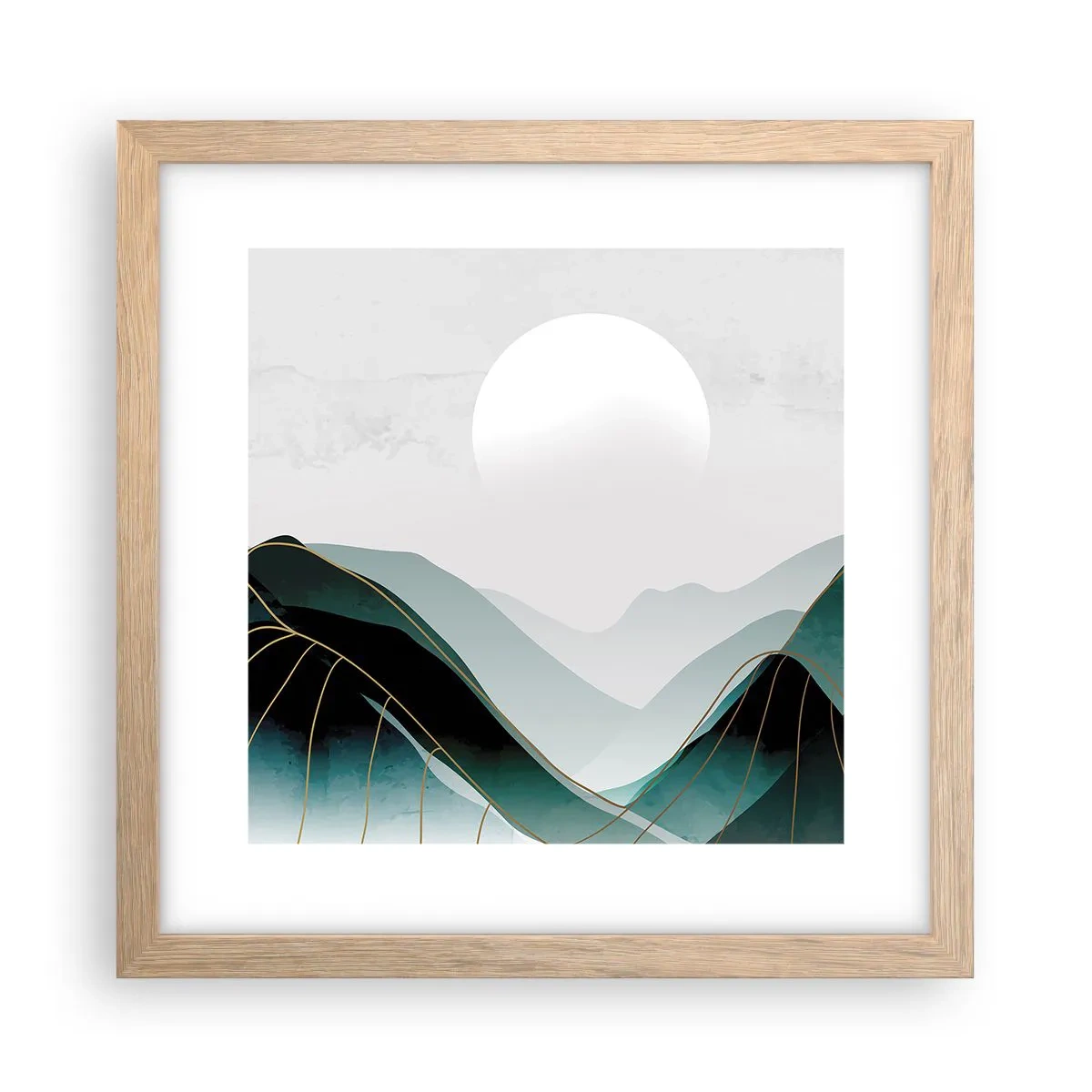 Poster in cornice rovere chiaro - In tutta la maestà - 30x30 cm