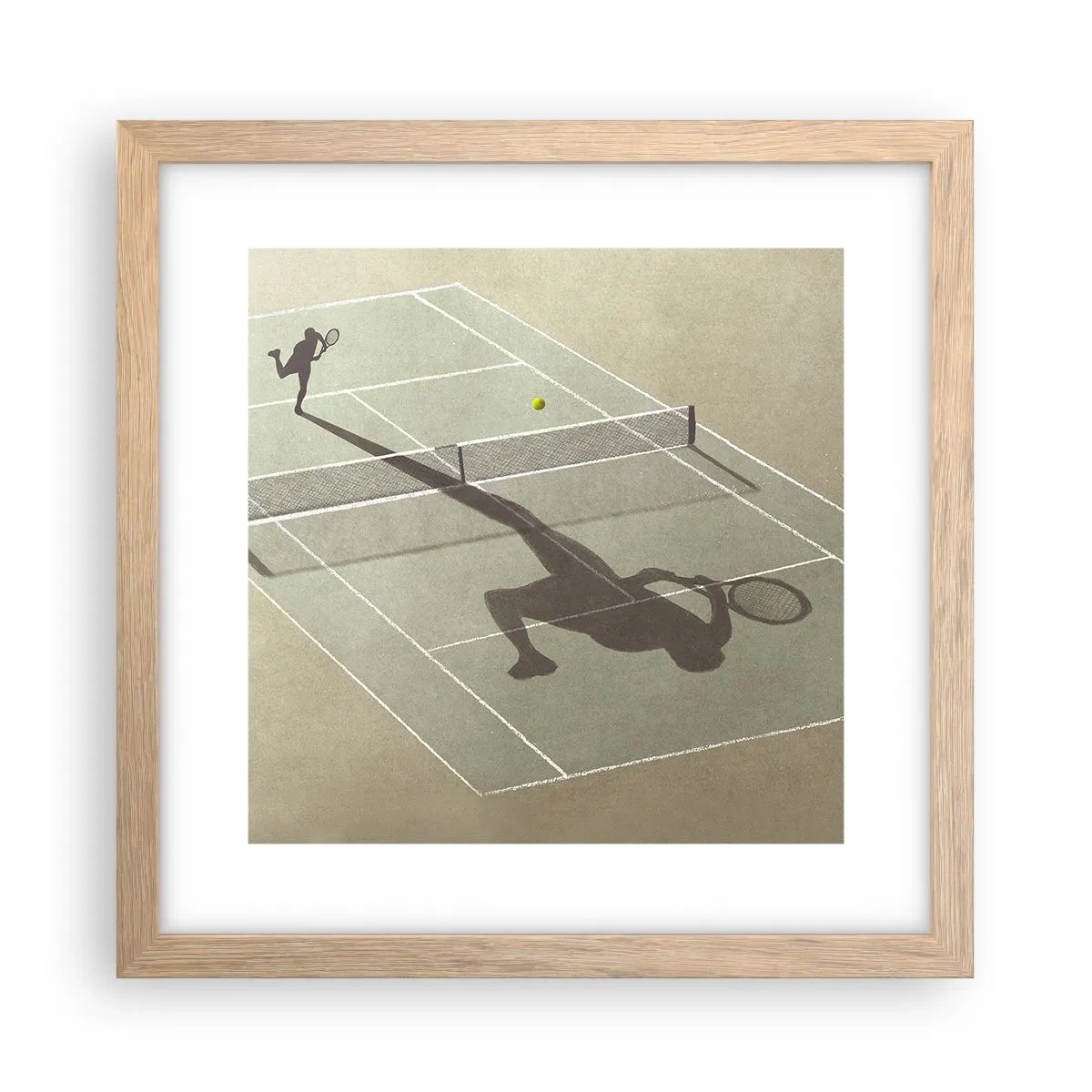 Poster in cornice rovere chiaro - Sconfiggere se stesso - 30x30 cm