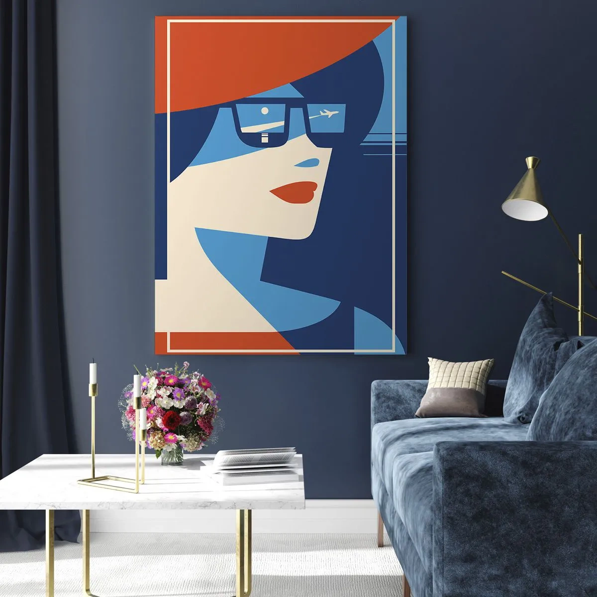 Quadro su vetro - Viaggio di vacanze - 80x120 cm