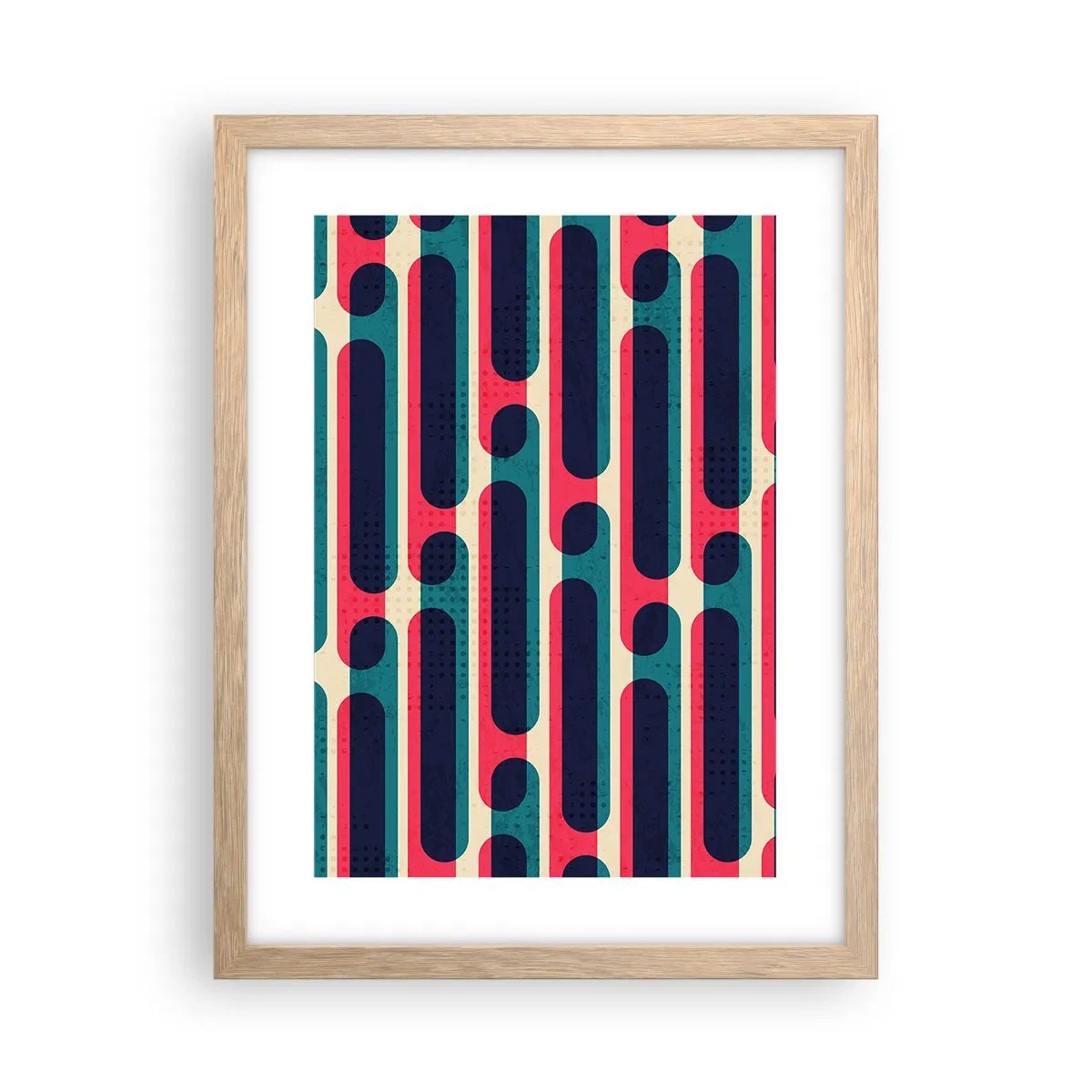 Poster in cornice rovere chiaro - Avanti fino in fondo - 30x40 cm