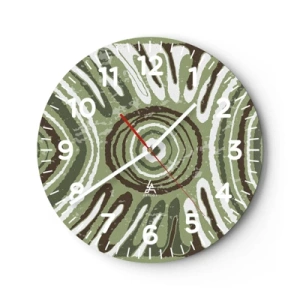 Orologio da parete - Orologio in Vetro - Esplosione di emozioni - 30x30 cm