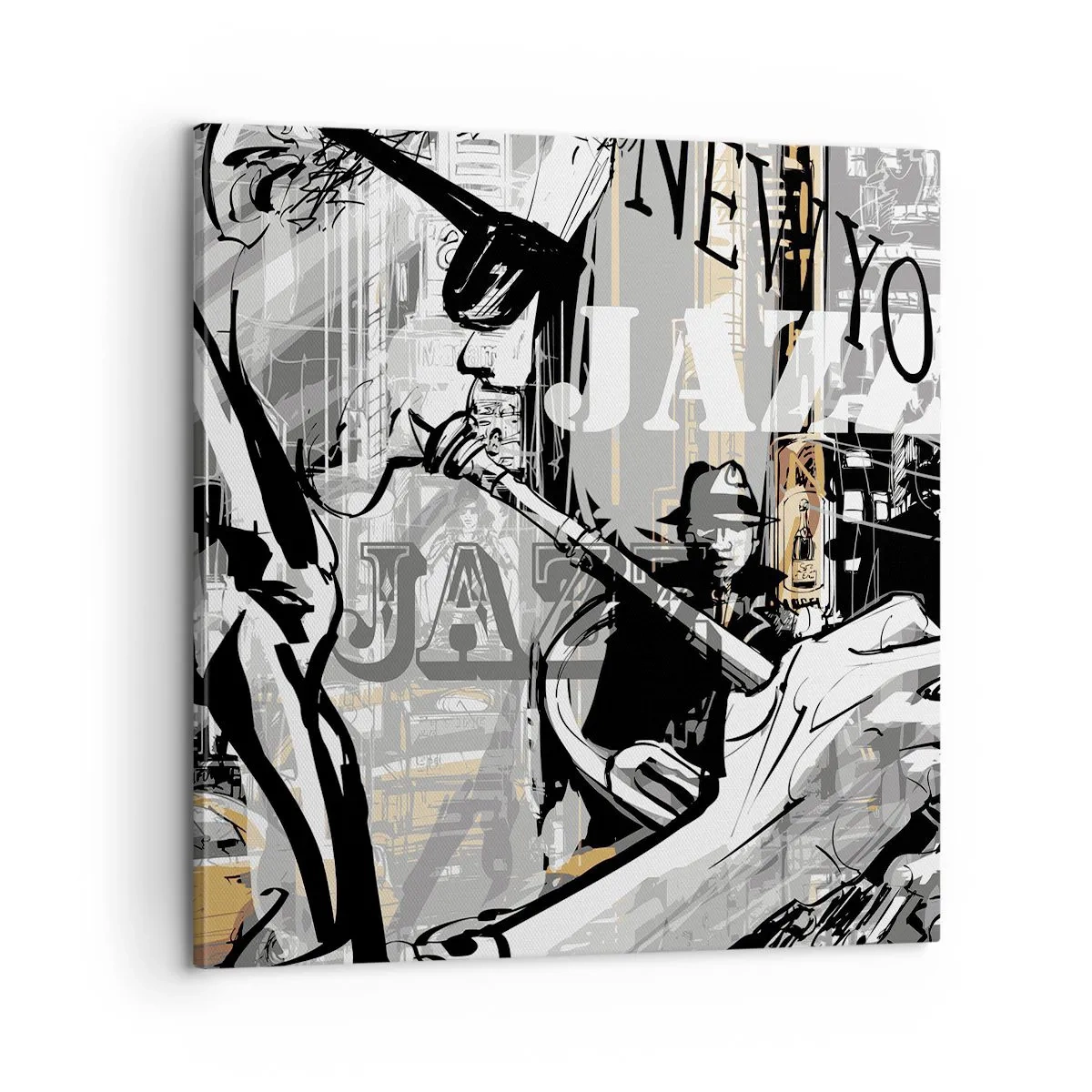 Quadro su tela - Stampe su Tela - Al ritmo di New York - 60x60 cm