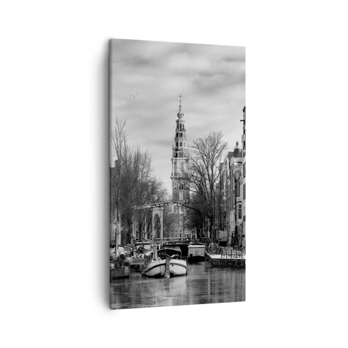 Quadro su tela - Stampe su Tela - Atmosfera di Amsterdam - 45x80 cm