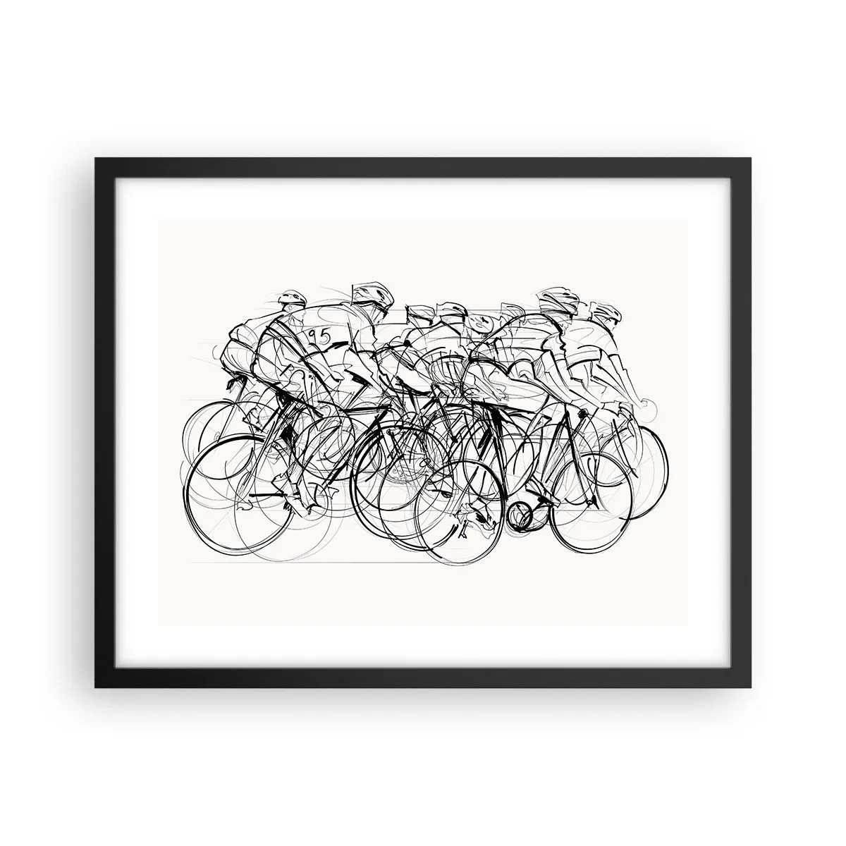 Poster in cornice nera - Insieme - 50x40 cm