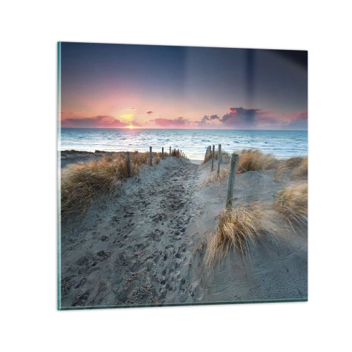 Quadro su vetro - Hai versato un arcobaleno di luce radiosa... - 70x70 cm