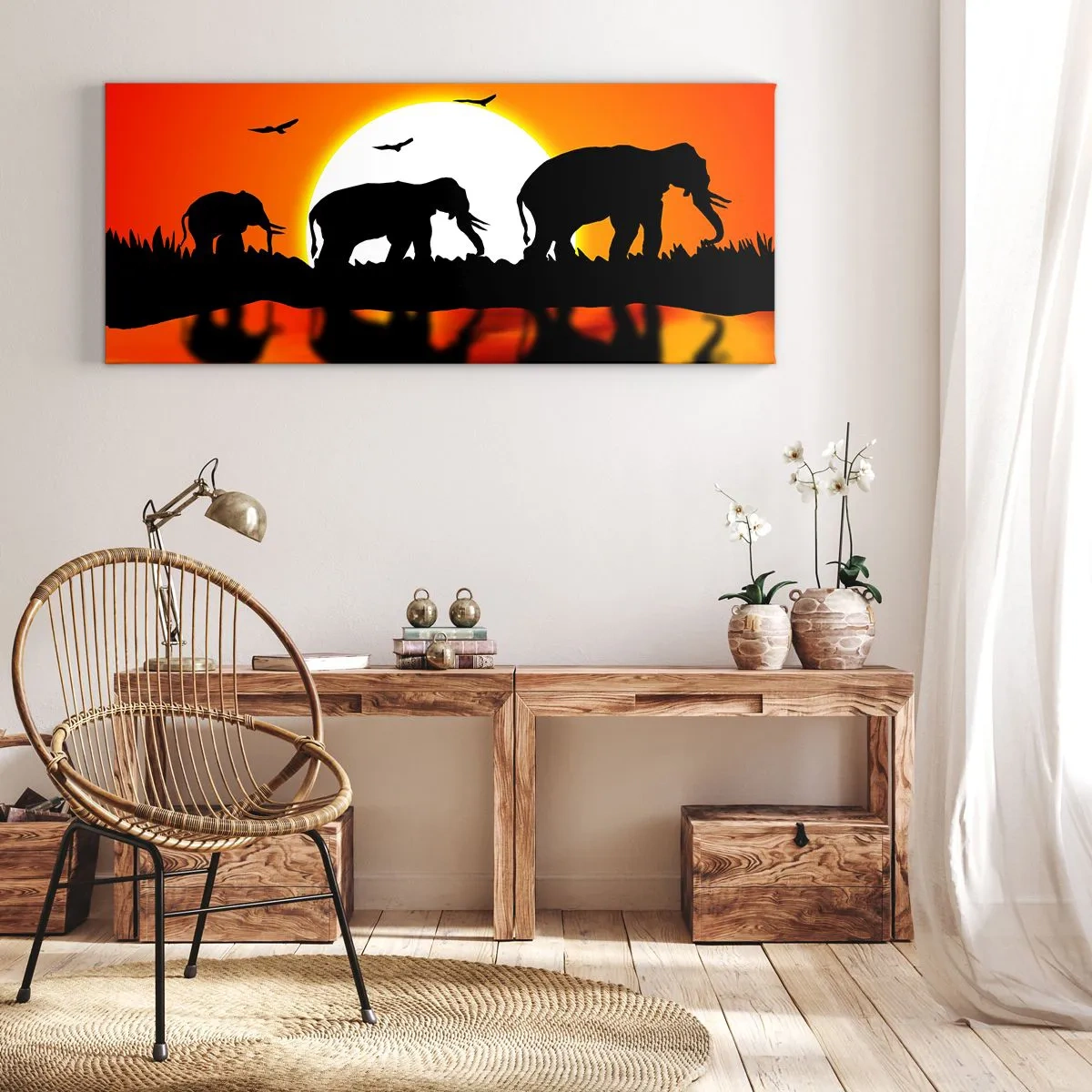 Quadro su tela - Stampe su Tela - Un piccolo drink la sera - 100x40 cm