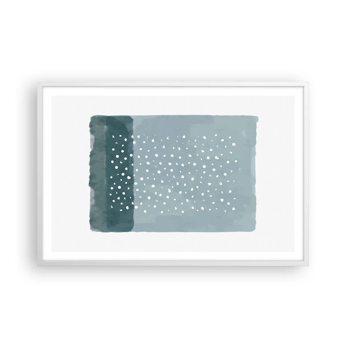 Poster in cornice bianca - Spuntate nel blu - 91x61 cm