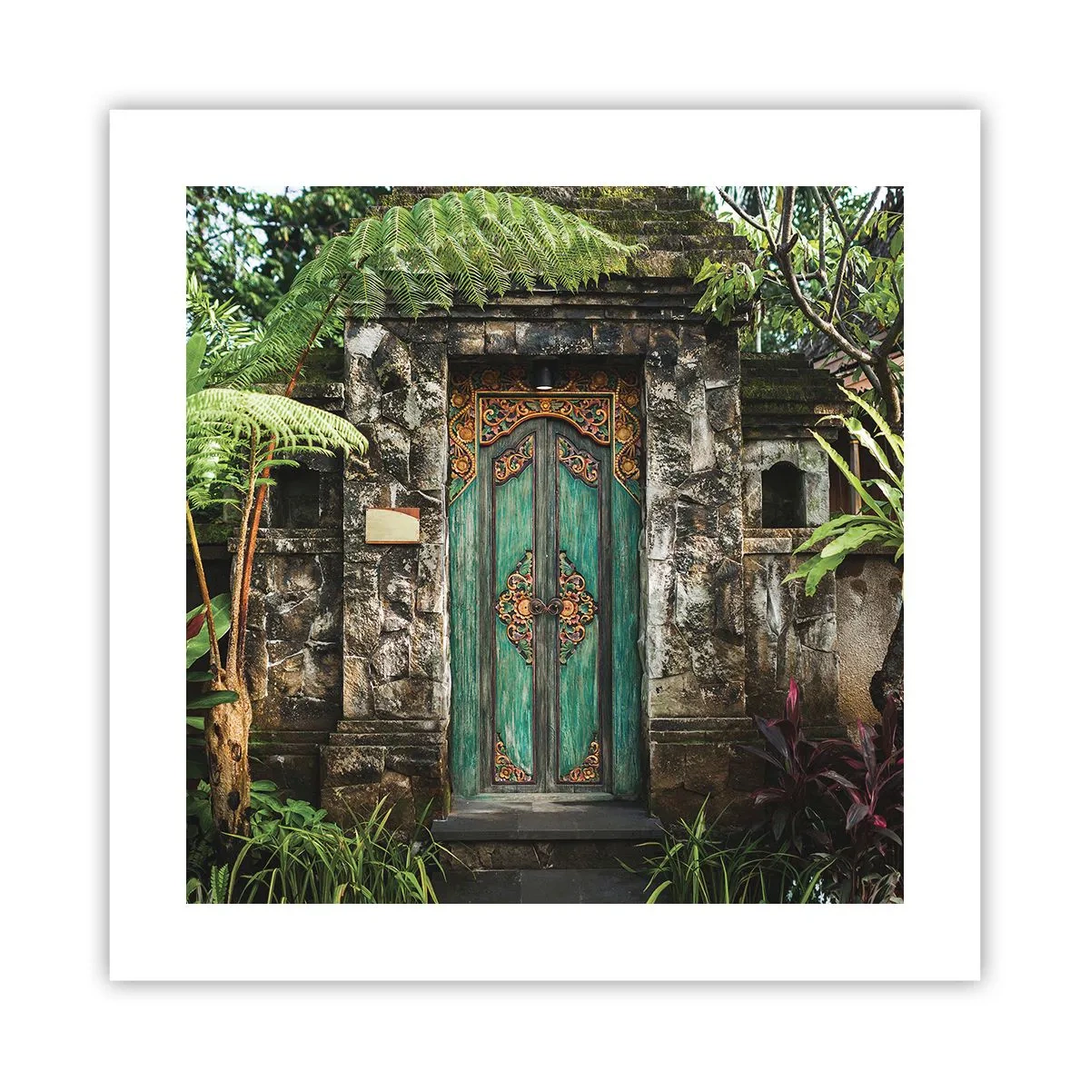 Poster - Le porte verso un mondo esotico - 40x40 cm