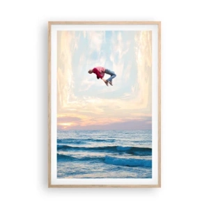 Poster in cornice rovere chiaro - In un'altra dimensione - 61x91 cm