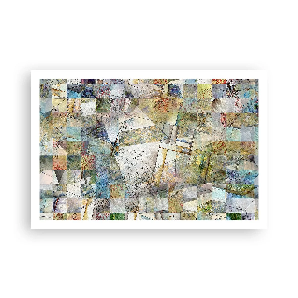 Poster - Rimpasto geometrico - 91x61 cm