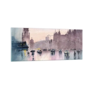 Quadro su vetro - Nella nebbia piovigginosa - 100x40 cm