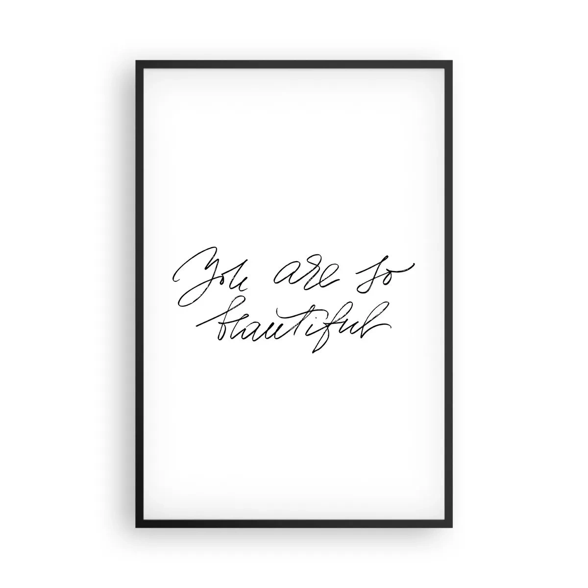 Poster in cornice nera - Davvero, credimi... - 61x91 cm