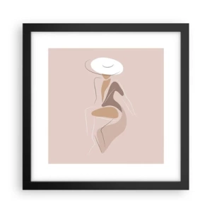 Poster in cornice nera - Essere una dama - 30x30 cm