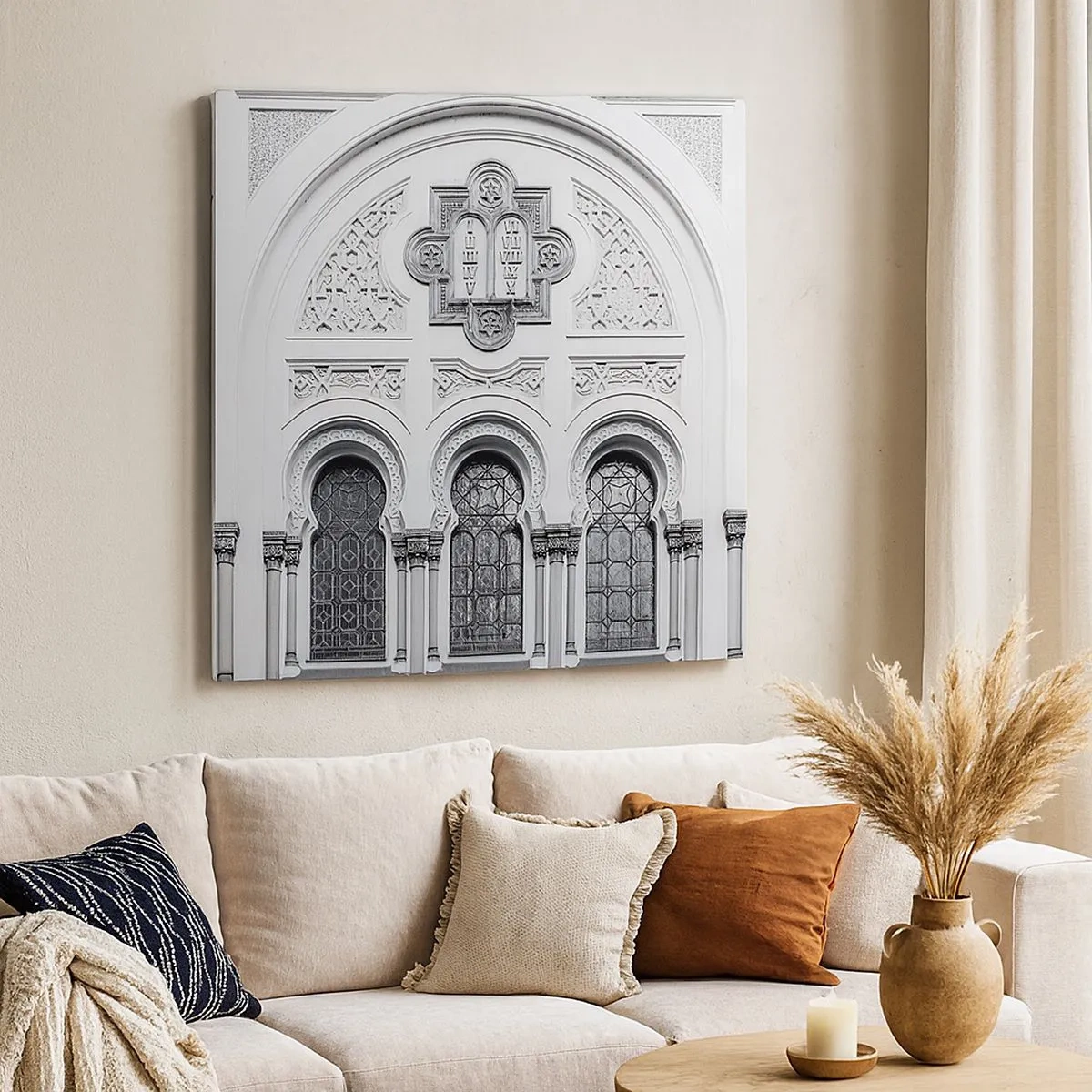 Quadro su tela - Stampe su Tela - Al confine delle culture - 30x30 cm