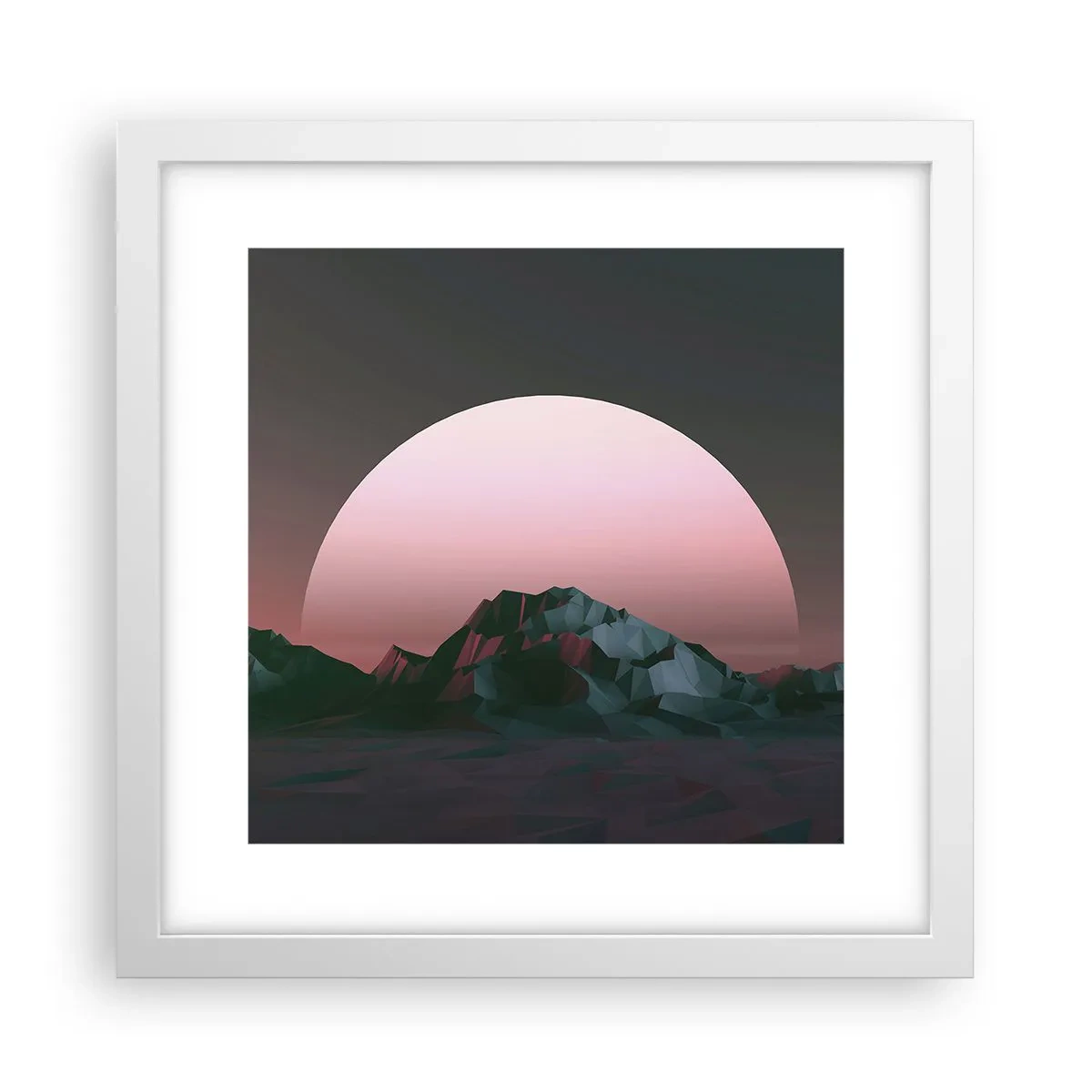 Poster in cornice bianca - Nella galassia accanto - 30x30 cm