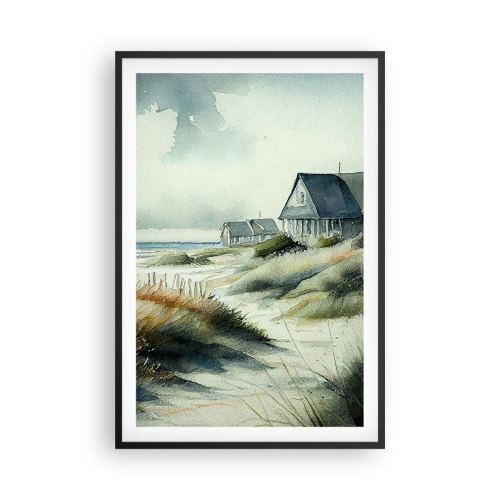 Poster in cornice nera - Lontano dal caos - 61x91 cm