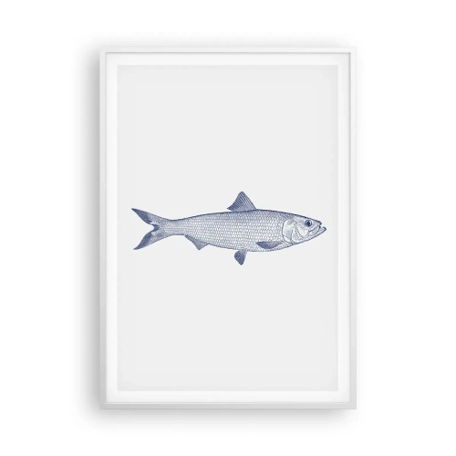 Poster in cornice bianca - Un saluto dai mari del nord - 70x100 cm