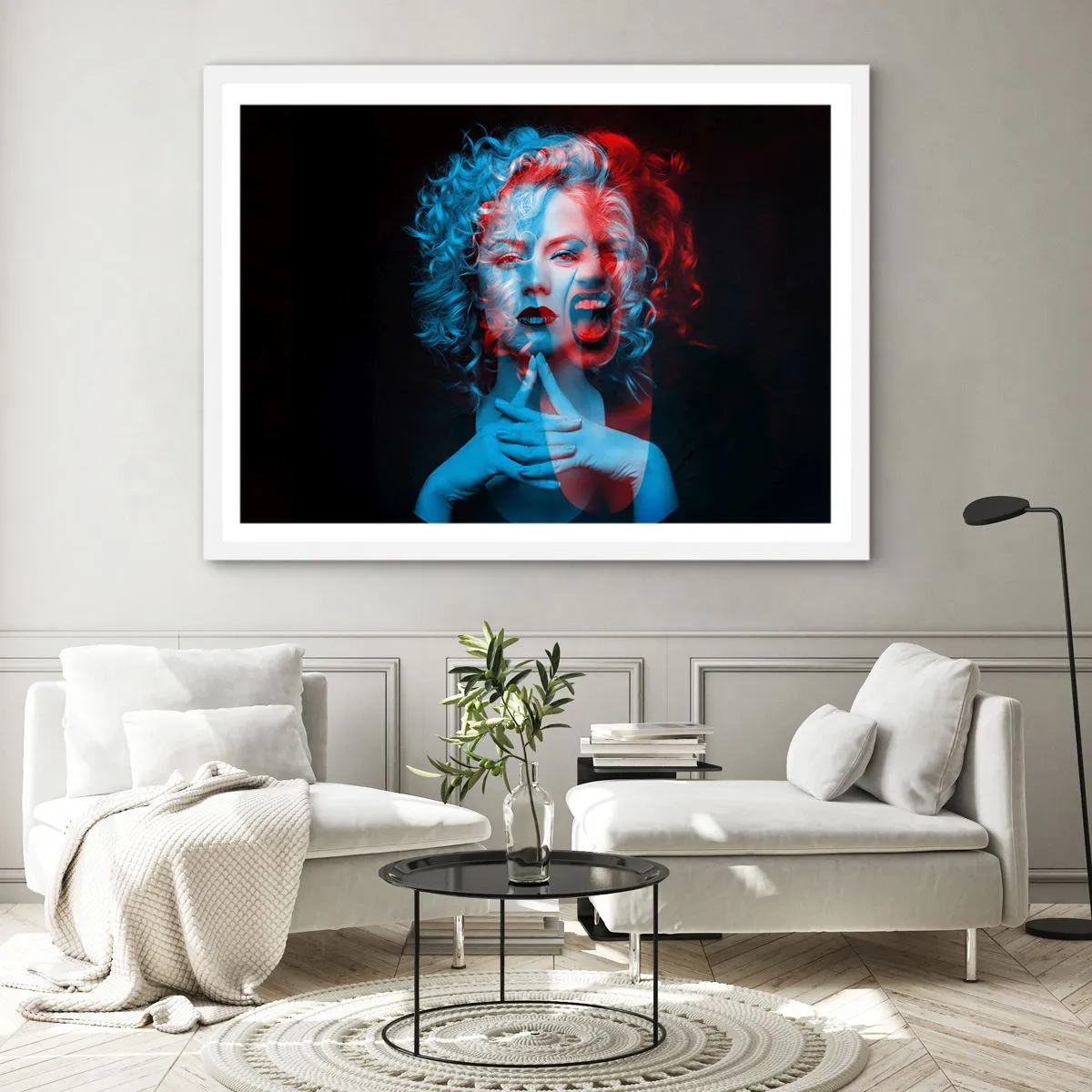 Poster in cornice bianca - Alter ego - 70x50 cm