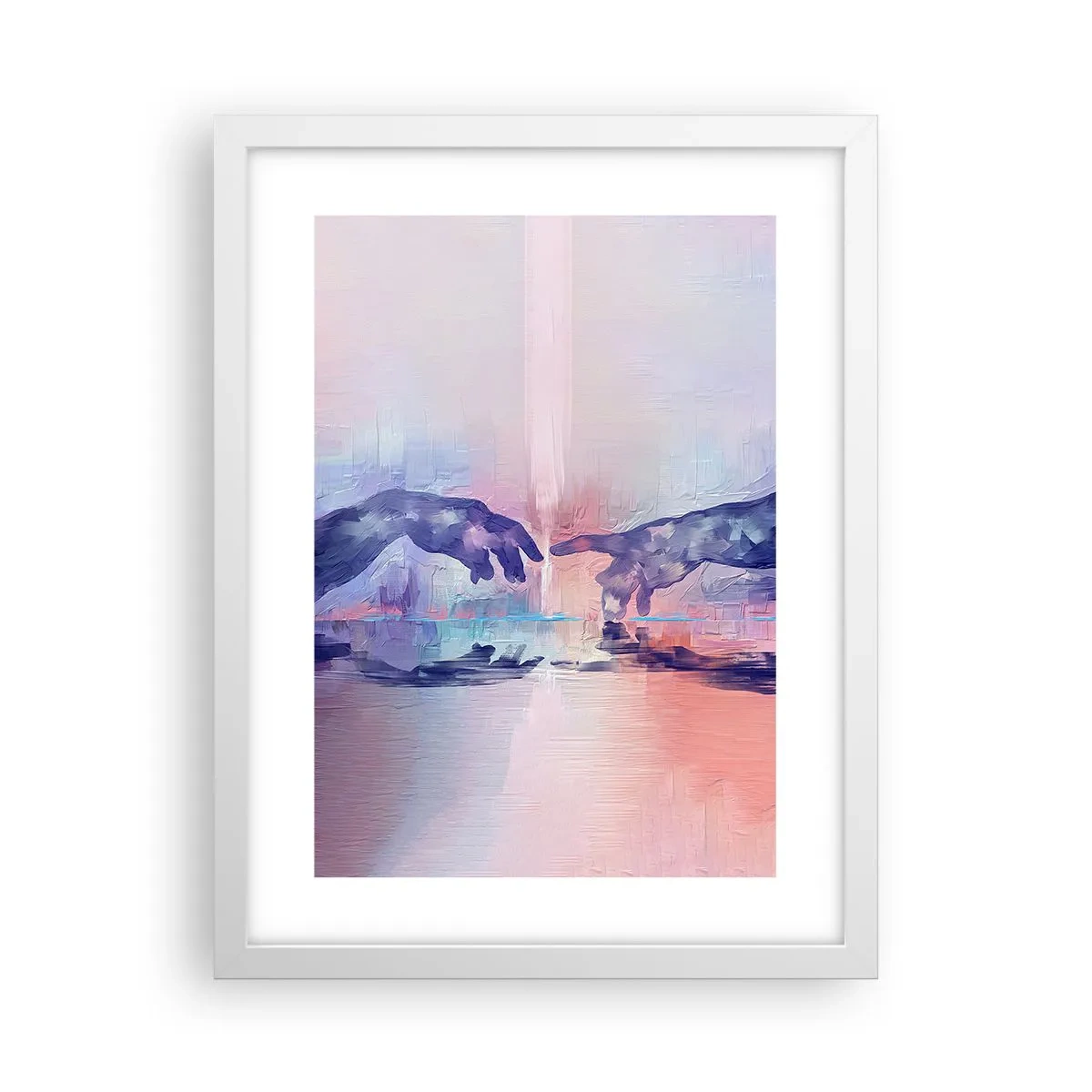 Poster in cornice bianca - La scintilla divina della vita - 30x40 cm