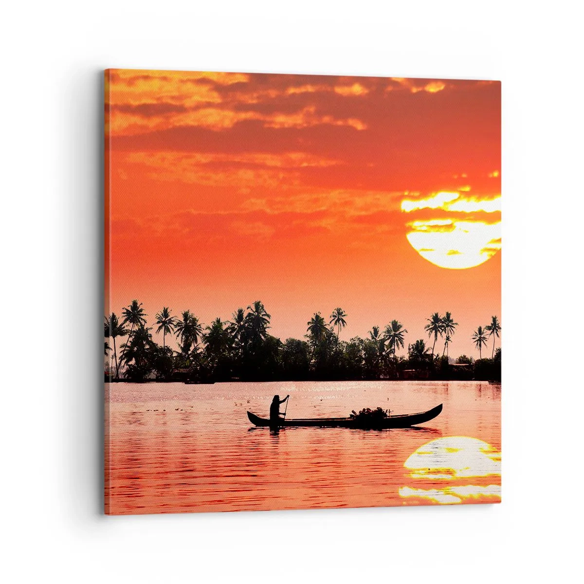 Quadro su tela - Stampe su Tela - La calma dei tropici al tramonto - 70x70 cm