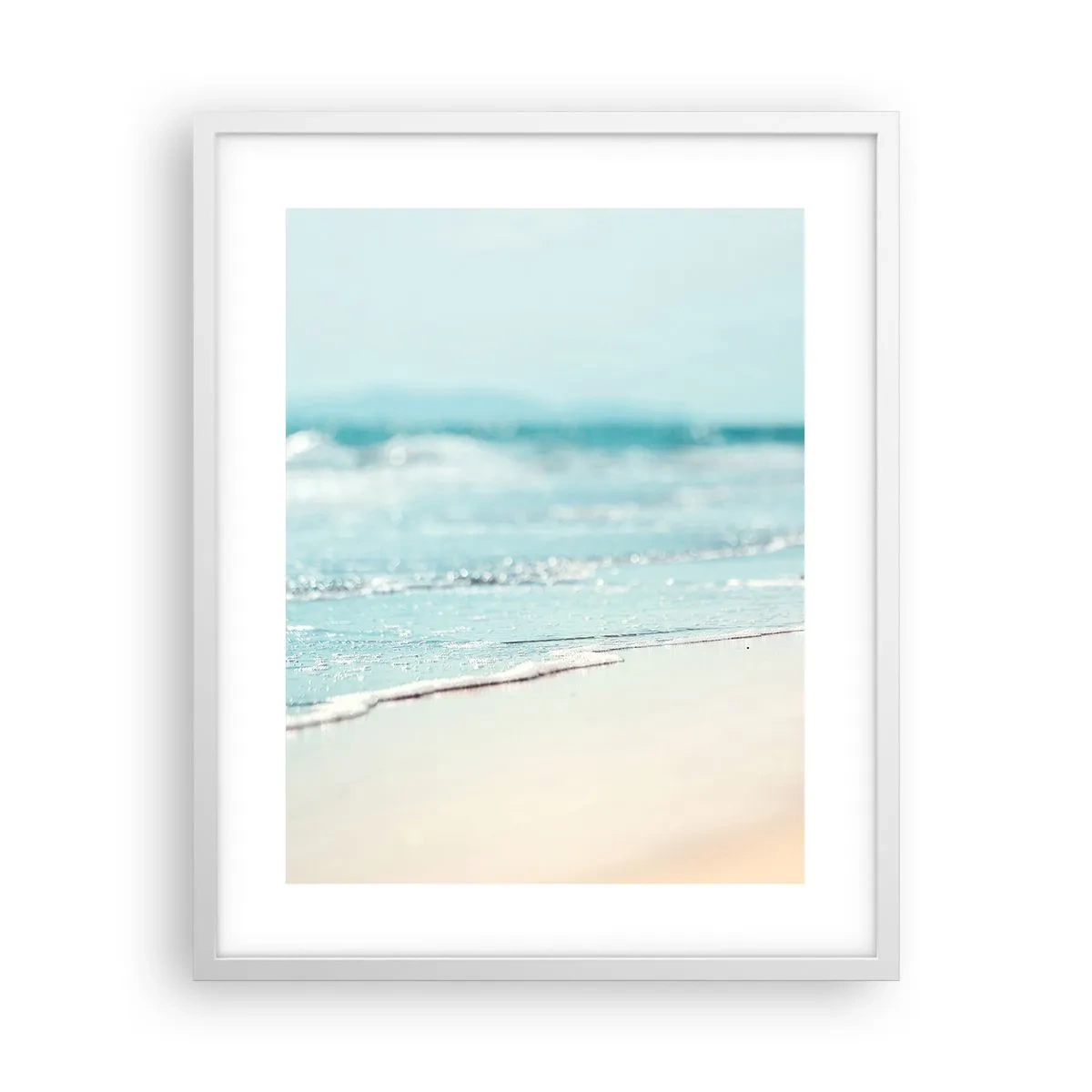 Poster in cornice bianca - Calore e rumore - 40x50 cm