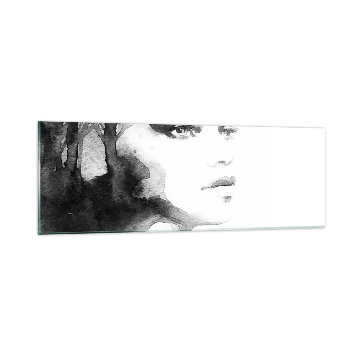 Quadro su vetro - Fatta di mistero e di nebbia - 90x30 cm