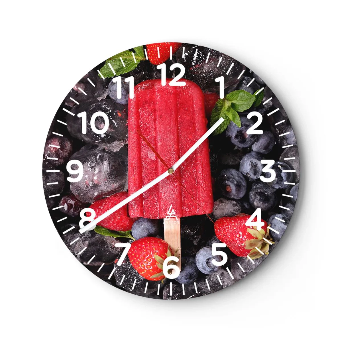 Orologio da parete - Orologio in Vetro - Il sapore della calda estate - 30x30 cm