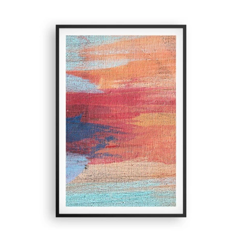 Poster in cornice nera - Colando con l'arcobaleno - 61x91 cm