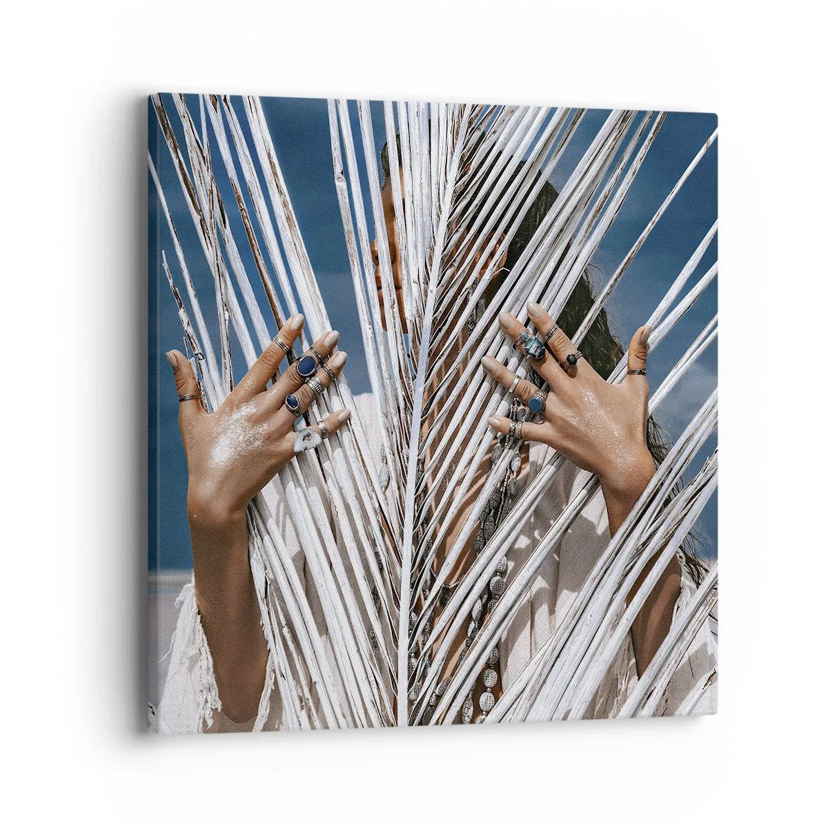 Quadro su tela - Stampe su Tela - La ragazza dello sciamano? - 40x40 cm