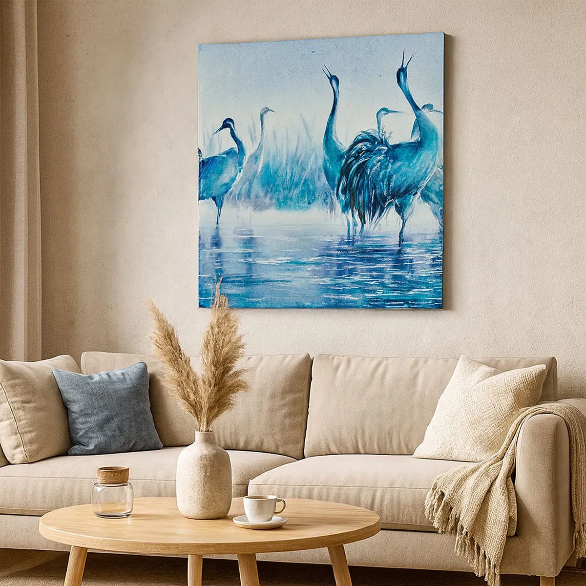 Quadro su tela - Stampe su Tela - Incontro mattutino - 30x30 cm