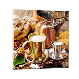 Quadro su vetro - Buona giornata! - 30x30 cm